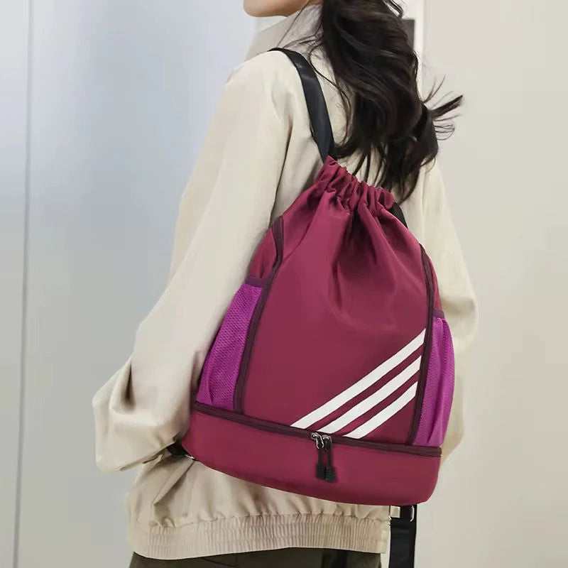 2025 DRAWSTRING BACKPACK WATERPROOF TRAVEL, GYM , SPORTS BAG