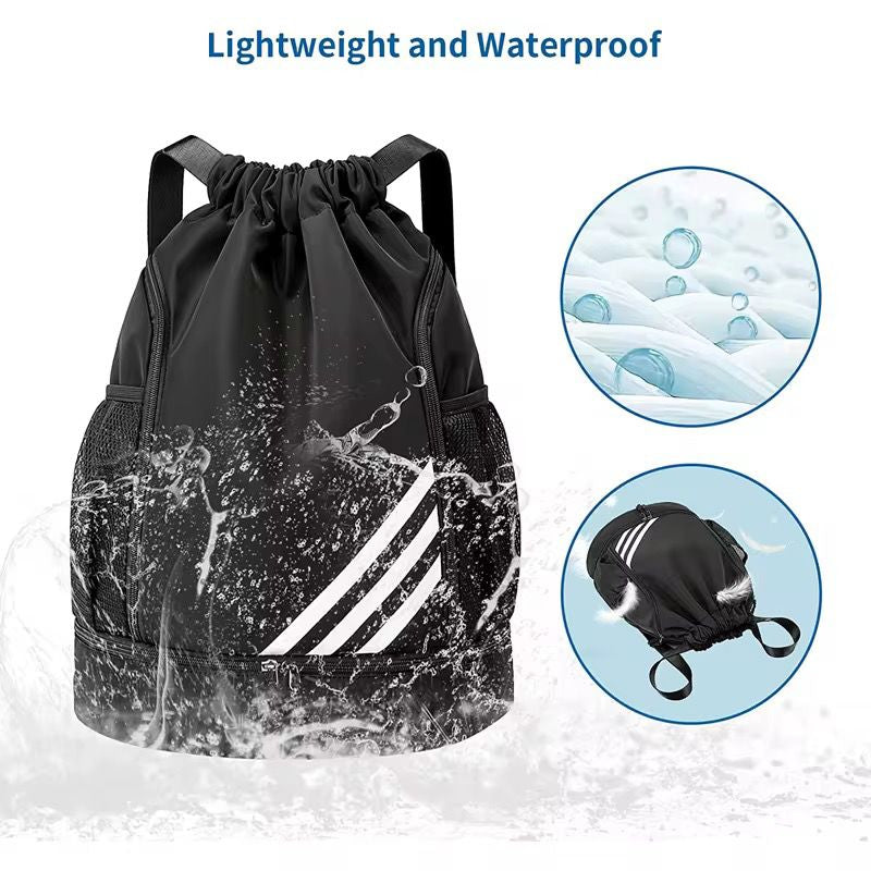 2025 DRAWSTRING BACKPACK WATERPROOF TRAVEL, GYM , SPORTS BAG