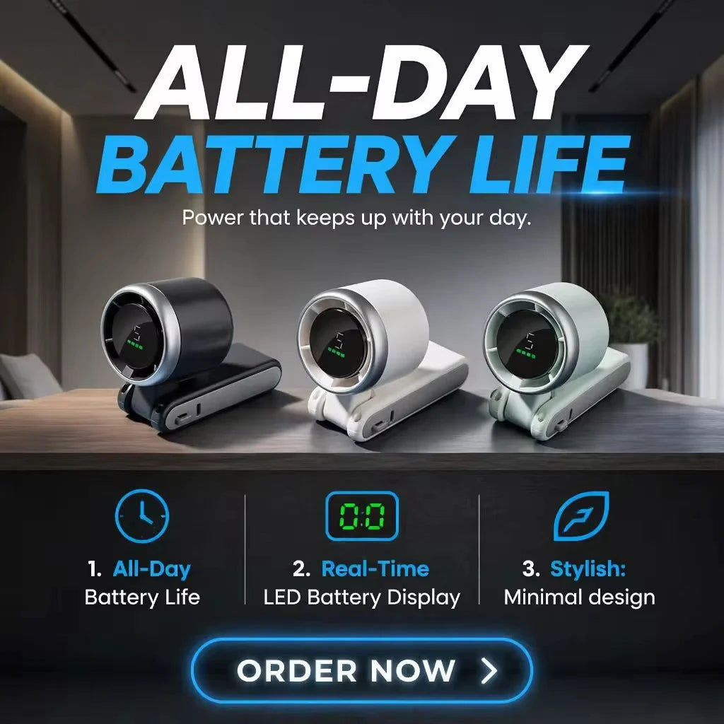 AIRNOVA TURBO RECHARGEABLE MINI FAN