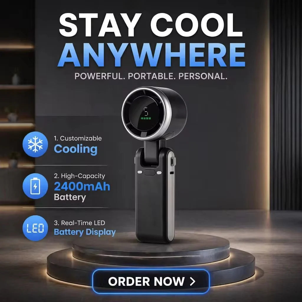 AIRNOVA TURBO RECHARGEABLE MINI FAN