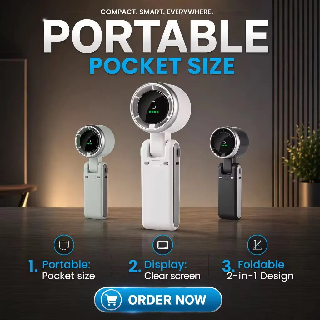 AIRNOVA TURBO RECHARGEABLE MINI FAN