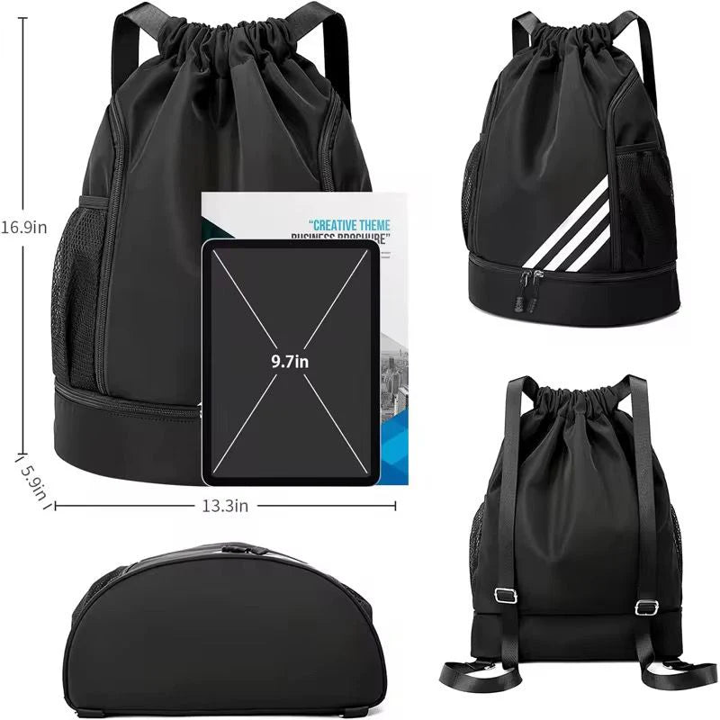 2025 DRAWSTRING BACKPACK WATERPROOF TRAVEL, GYM , SPORTS BAG