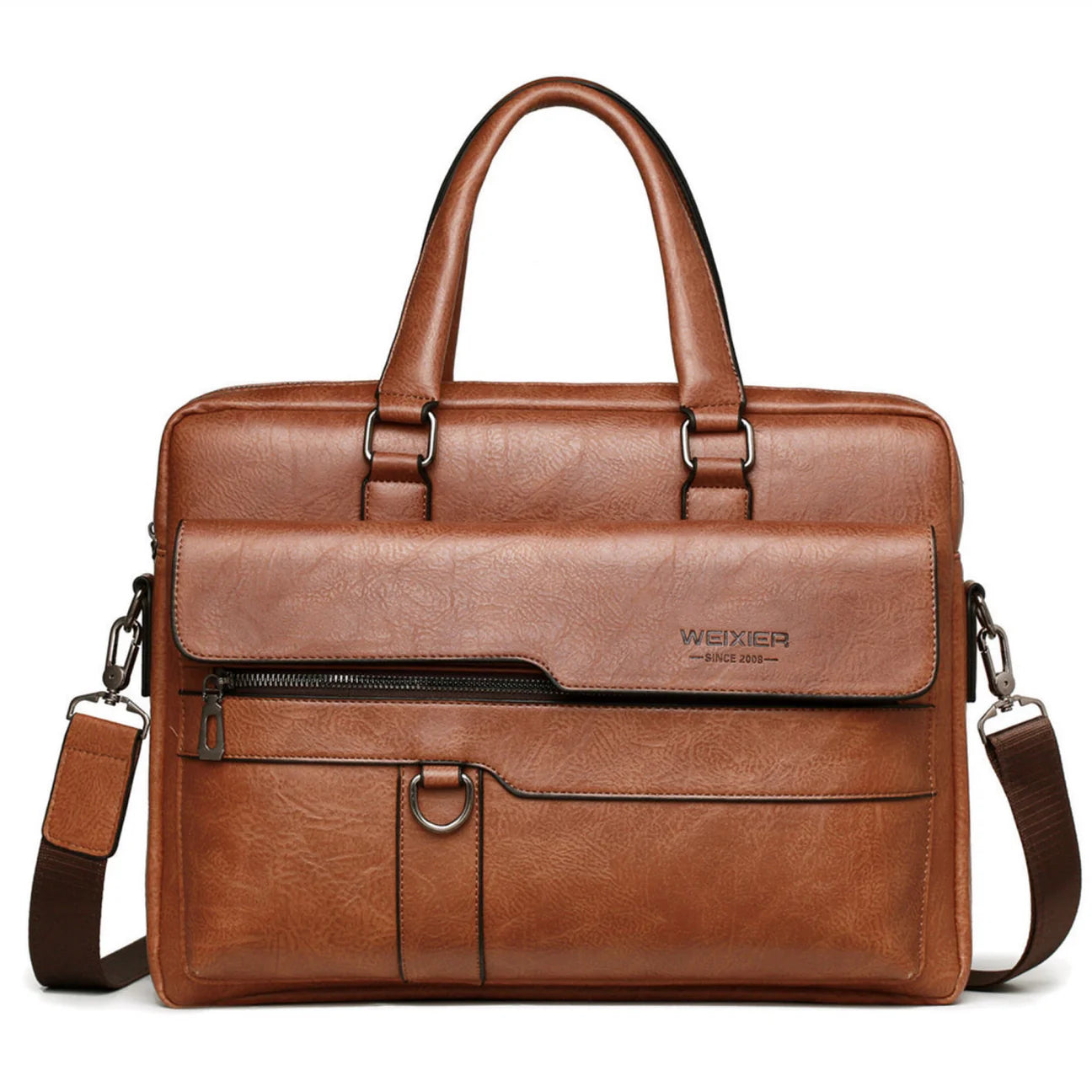 Leathario leather briefcase on sale