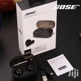 BOSE WIRELESS EARBUDS. SWEATPROOF BLUETOOTH EARBUDS BLACK