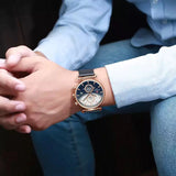 TOP BRAND LUXURY MILITARY STAINLESS STEEL WRIST WATCH MAN CLOCK FASHION CHRONOGRAPH WRISTWATCH